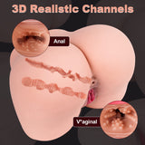 15.5LB 2 IN 1 Adult Vibrating Sex Doll Male Masturbator