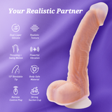 8.5" Realistic Thrusting Dildo Vibrator for Women