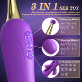 G Spot Clit  Flapping Vibrator Dildo
