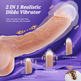 8.5" Realistic Thrusting Dildo Vibrator for Women