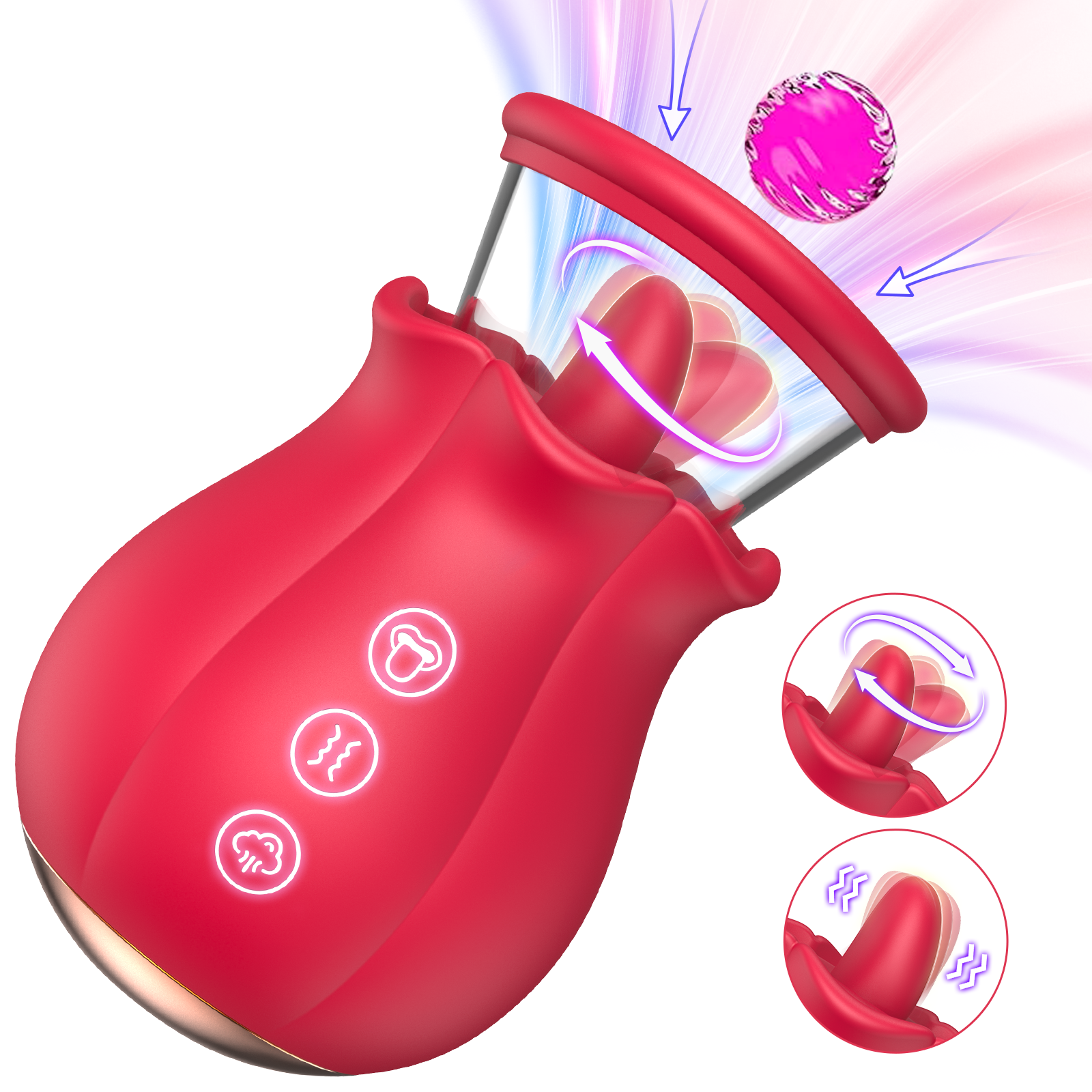 Sucking Vibrator Rose Sex Toy Paloqueth-official Sucking Vibrator Rose Sex Toy Paloqueth-official