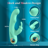 Rabbit G-Spot Vibrator Sex Toy -Dual Tapping Vibrator for Female and Couple