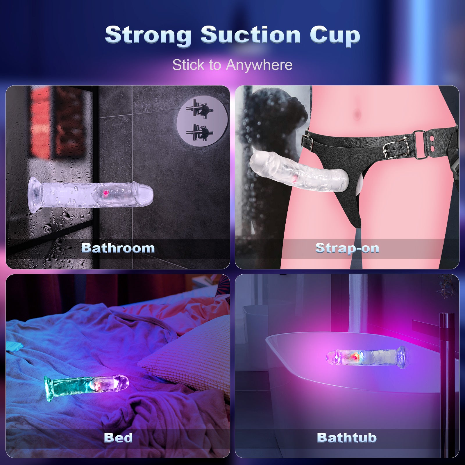 Realistic Clear Vibrating G-Spot Dildos Paloqueth-official Realistic Clear Vibrating G-Spot Dildos Paloqueth-official