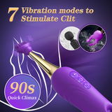 G Spot Clit  Flapping Vibrator Dildo