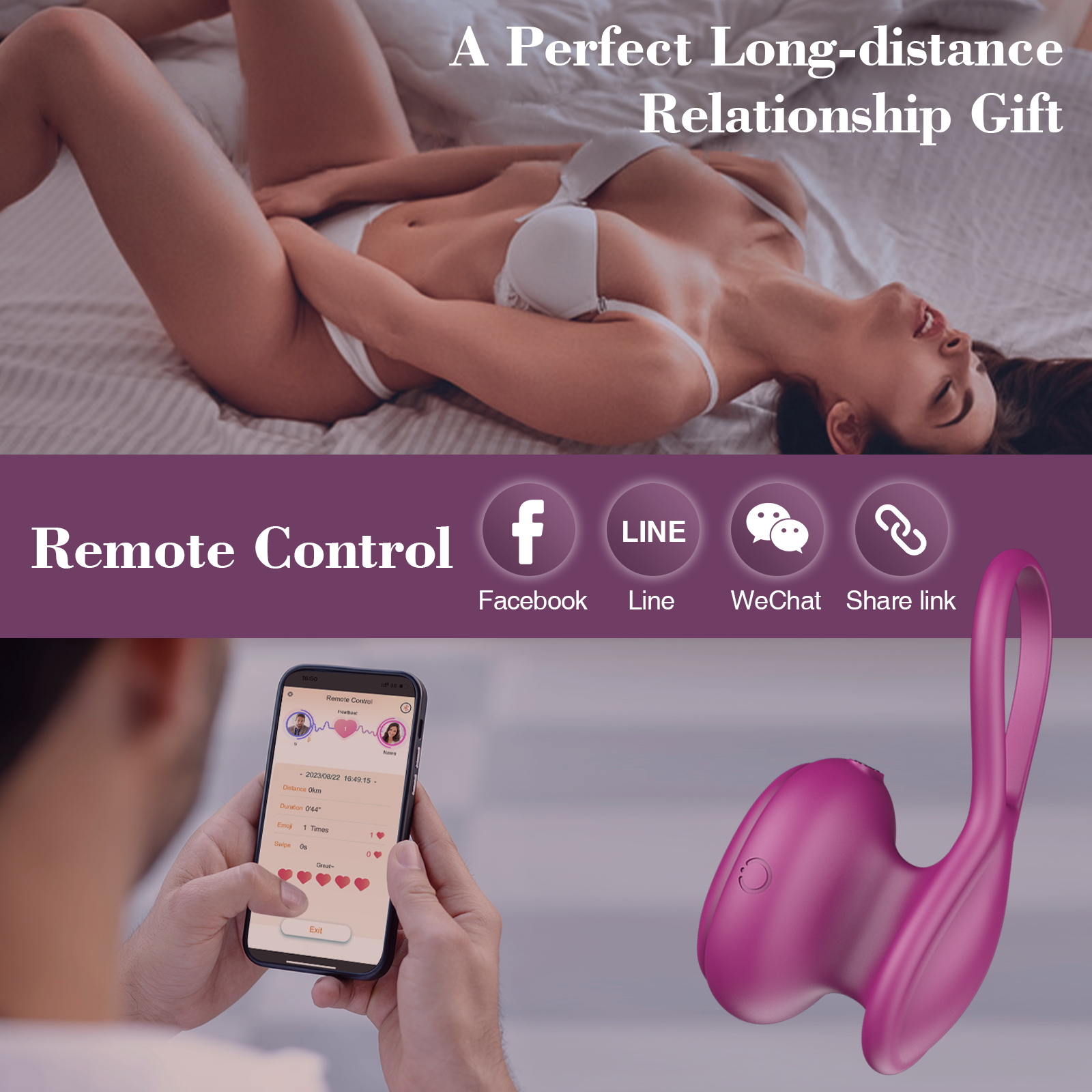 App Remote Control G Spot Clitoral Stimulator Vibrator Paloqueth-official App Remote Control G Spot Clitoral Stimulator Vibrator Paloqueth-official