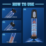 Electric Penis Pump Sex Toys - Automatic Penis Vacuum, Rechargeable Adult Toys Training for Men Stronger Bigger Erection
