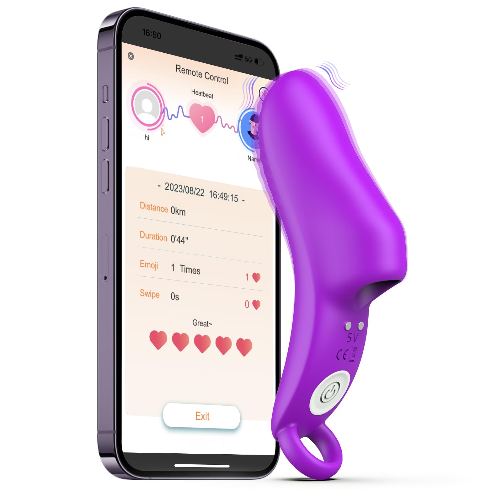 Fin App-controlled female G-spot Finger Vibrator Paloqueth-official Fin App-controlled female G-spot Finger Vibrator Paloqueth-official