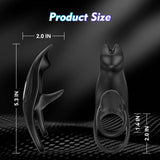 3 in 1 Vibrating Penis Ring