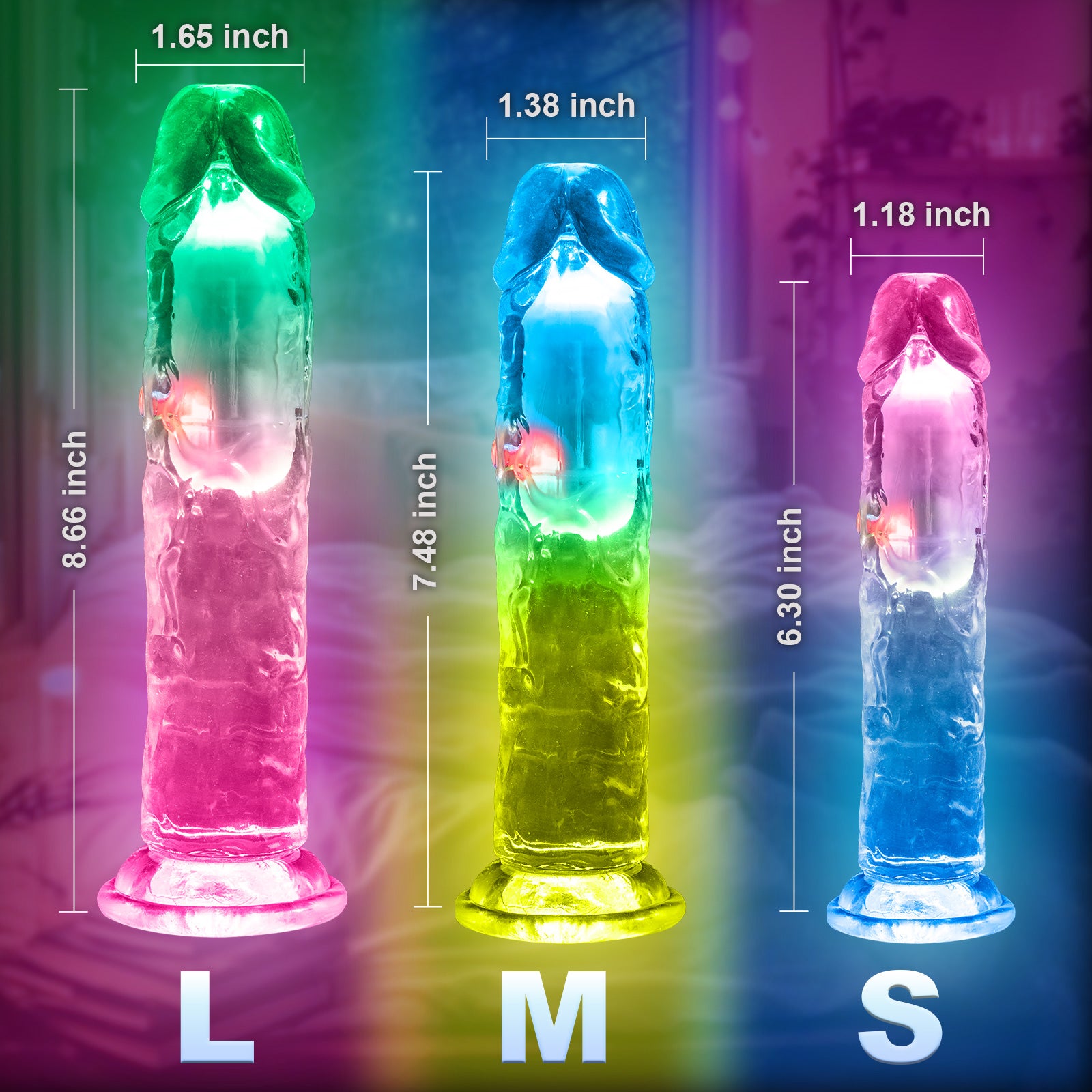 Realistic Clear Vibrating G-Spot Dildos Paloqueth-official Realistic Clear Vibrating G-Spot Dildos Paloqueth-official