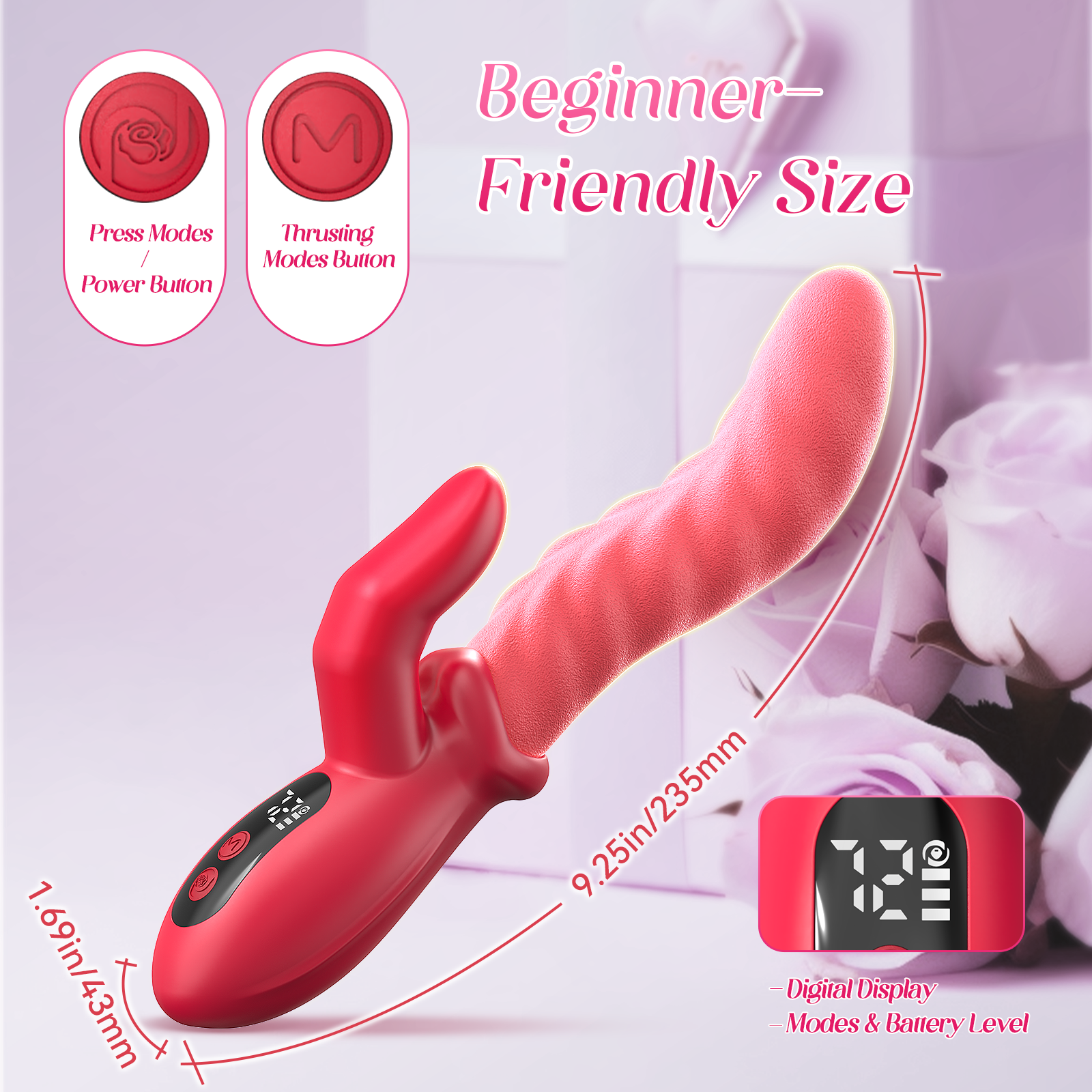 Tongue Finger Thrusting Dildo Vibrator for Women Paloqueth-official Tongue Finger Thrusting Dildo Vibrator for Women Paloqueth-official