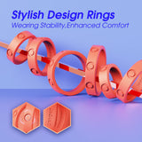 Silicone Cock Rings Set Penis Rings with 6 Different Sizes