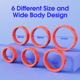 Silicone Cock Rings Set Penis Rings with 6 Different Sizes