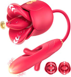 Rozi: Rose Sex Toys Tongue Licking Flapping Vibrator