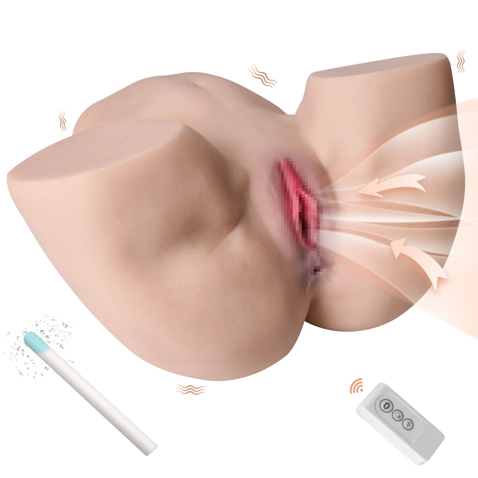 2022 New Upgraded 13LB Adult Butt Doll with 5 Suction Vibrations