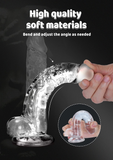 PLUMPTOYS: Clear Realistic Dildo for Beginner G Spot Anus Stimulation