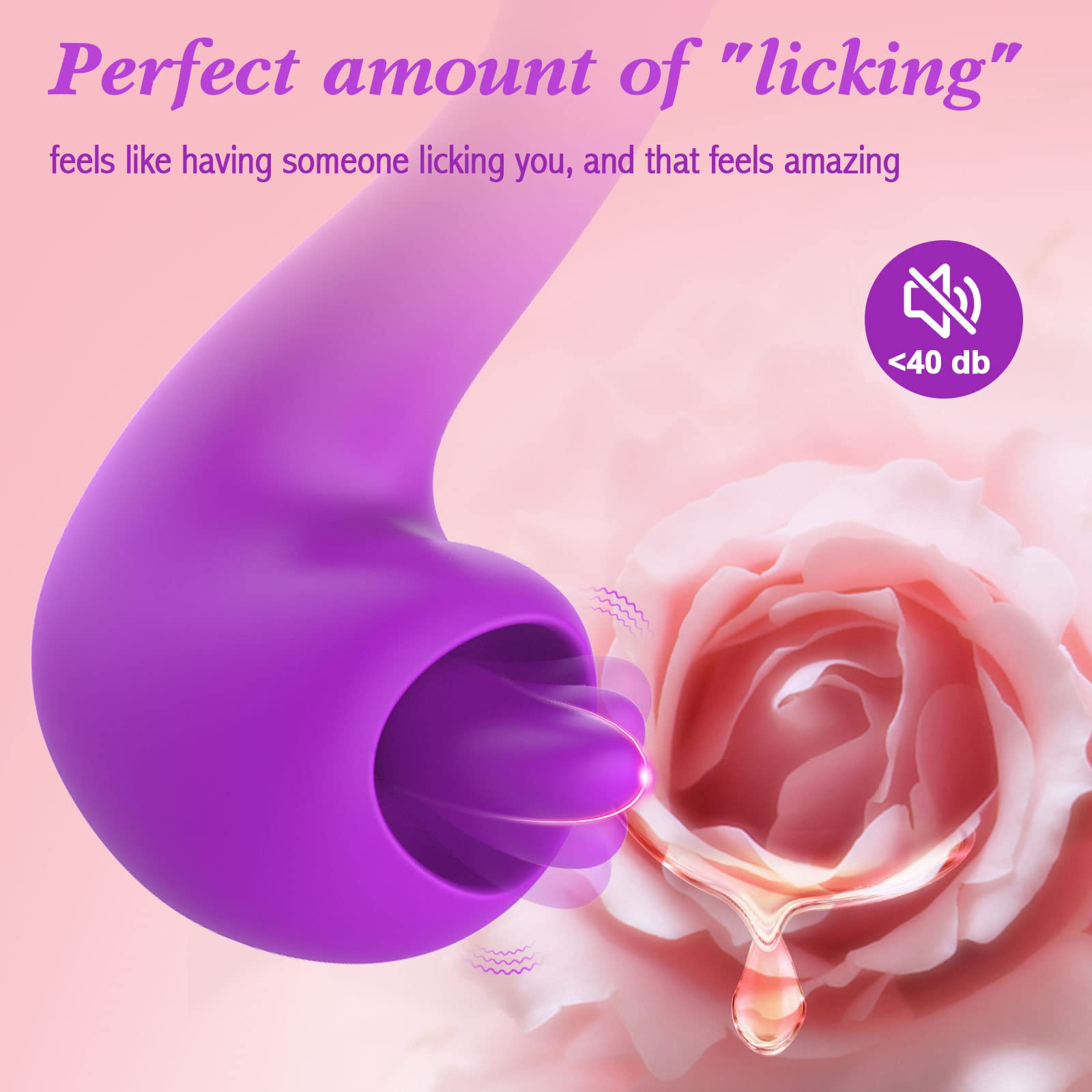 G-Spot Rose Vibrator Licking Sex Toy