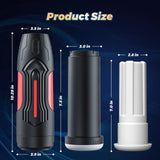Black Widow Automatic Male Masturbators with 5 Suction & 7 Vibration Modes