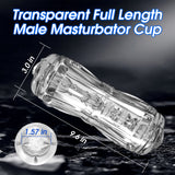 Dual Open ended 360° Rotating Male Masturbators