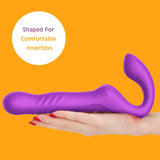 Thrusting Strapless Strap on Vibrator with  3 Thrusts 7 Vibrations