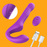 Thrusting Strapless Strap on Vibrator with  3 Thrusts 7 Vibrations