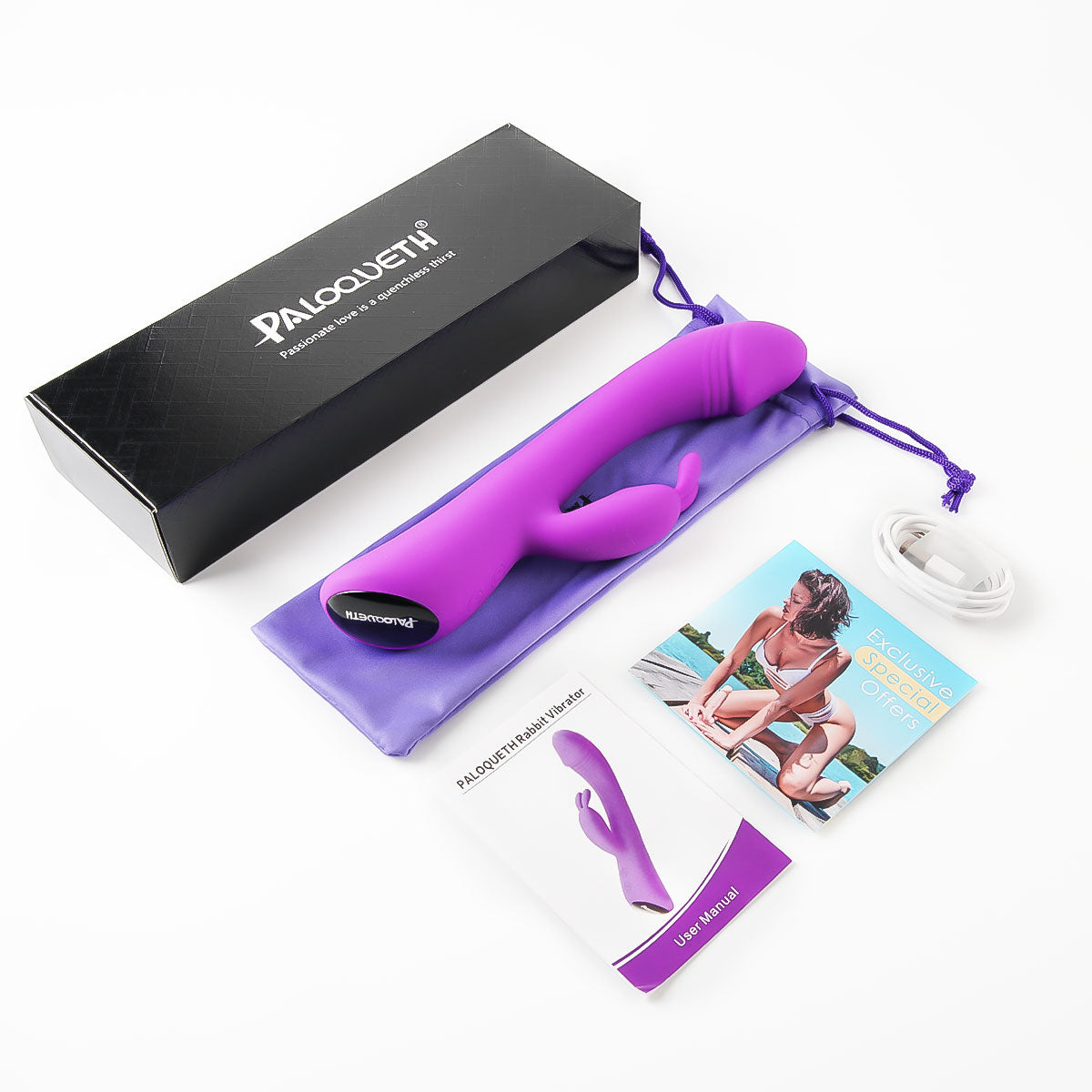 Anita: Rabbit Vibrator Dildo for Women Vaginal Health Paloqueth-official Anita: Rabbit Vibrator Dildo for Women Vaginal Health Paloqueth-official